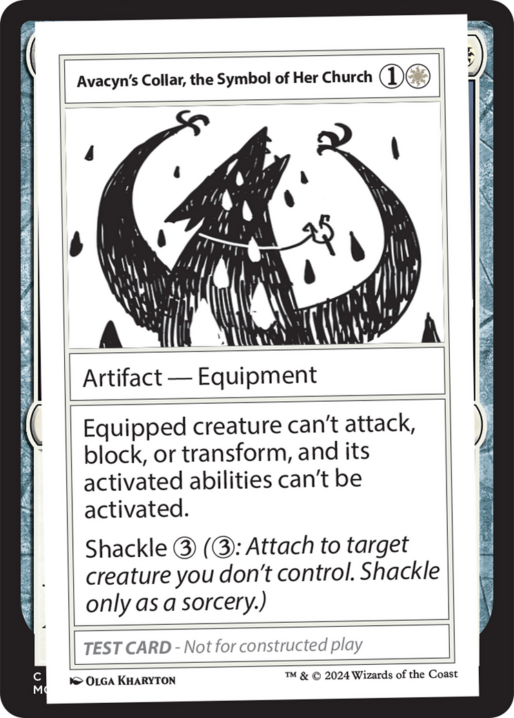 Avacyn's Collar, the Symbol of Her Church [Mystery Booster 2 Playtest Cards] | Good Games Modbury