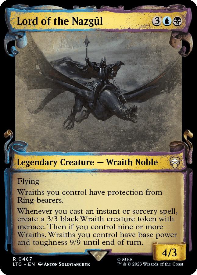 Lord of the Nazgul Showcase Scrolls 467 (Commander: The Lord of the Rings: Tales of Middle-earth)  - Showcase Scroll Foil | Good Games Modbury