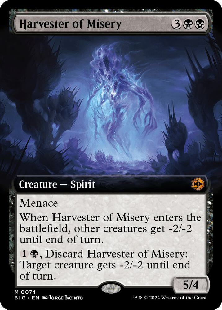 Harvester of Misery 74/30 (Outlaws of Thunder Junction: The Big Score)  - Extended Art | Good Games Modbury