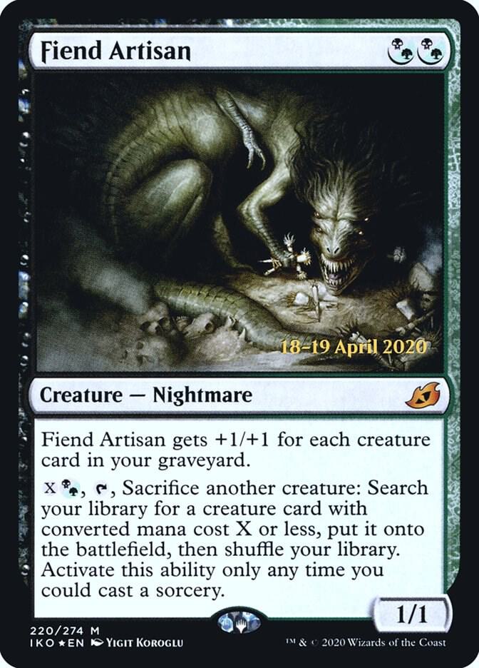 Fiend Artisan 220s/137 (Prerelease Cards)  - Foil | Good Games Modbury