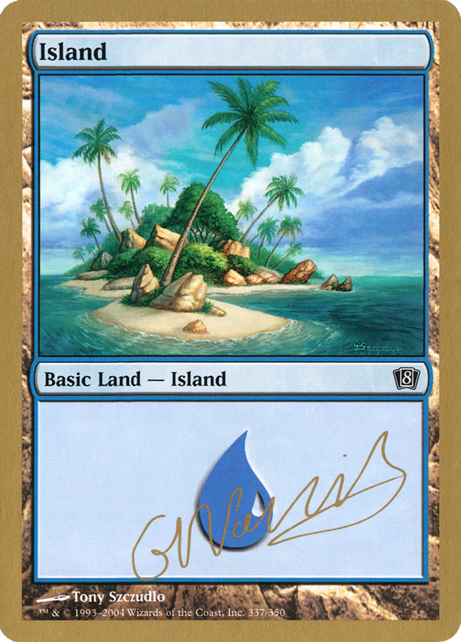 Island (gn337) (Gabriel Nassif) [World Championship Decks 2004] | Good Games Modbury