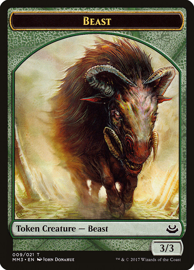 Beast Token (009/021) [Modern Masters 2017 Tokens] | Good Games Modbury