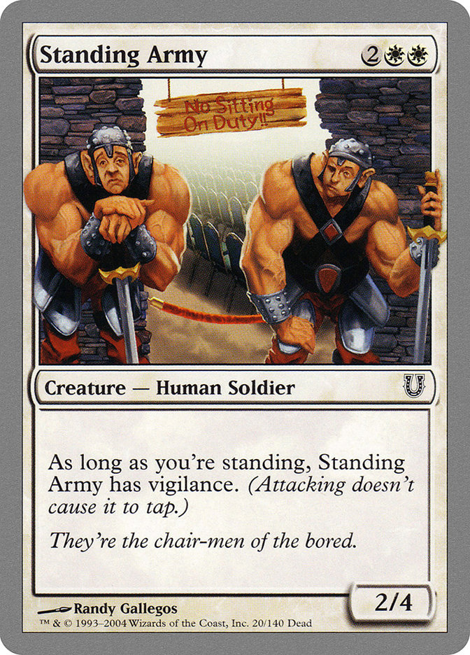 Standing Army 20★/140 (Unhinged)  - Foil | Good Games Modbury