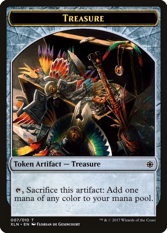 Treasure Token (007/010) [Ixalan Tokens] | Good Games Modbury