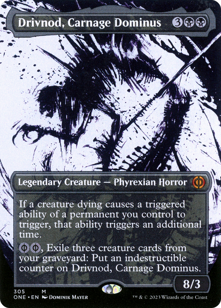 Drivnod, Carnage Dominus (Borderless Ichor) [Phyrexia: All Will Be One] | Good Games Modbury