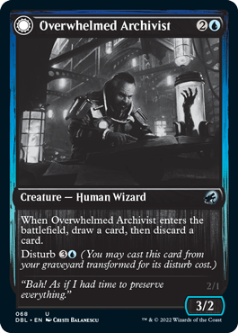 Overwhelmed Archivist // Archive Haunt [Innistrad: Double Feature] | Good Games Modbury