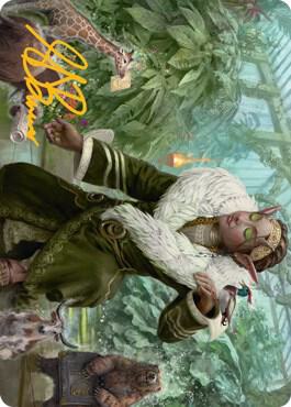 Rumor Gatherer Art Card Gold Stamped Signature 7 (Art Series: Streets of New Capenna)  | Good Games Modbury