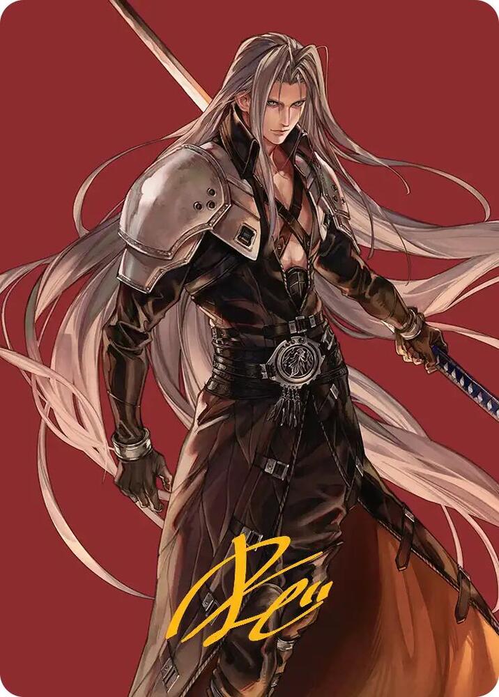 Sephiroth Fabled SOLDIER Art Card Gold Stamped Signature 44 (Art Series: FINAL FANTASY)  | Good Games Modbury