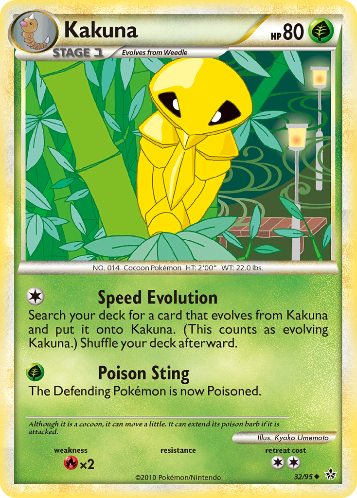 Kakuna (32/95) [HeartGold & SoulSilver: Unleashed] | Good Games Modbury