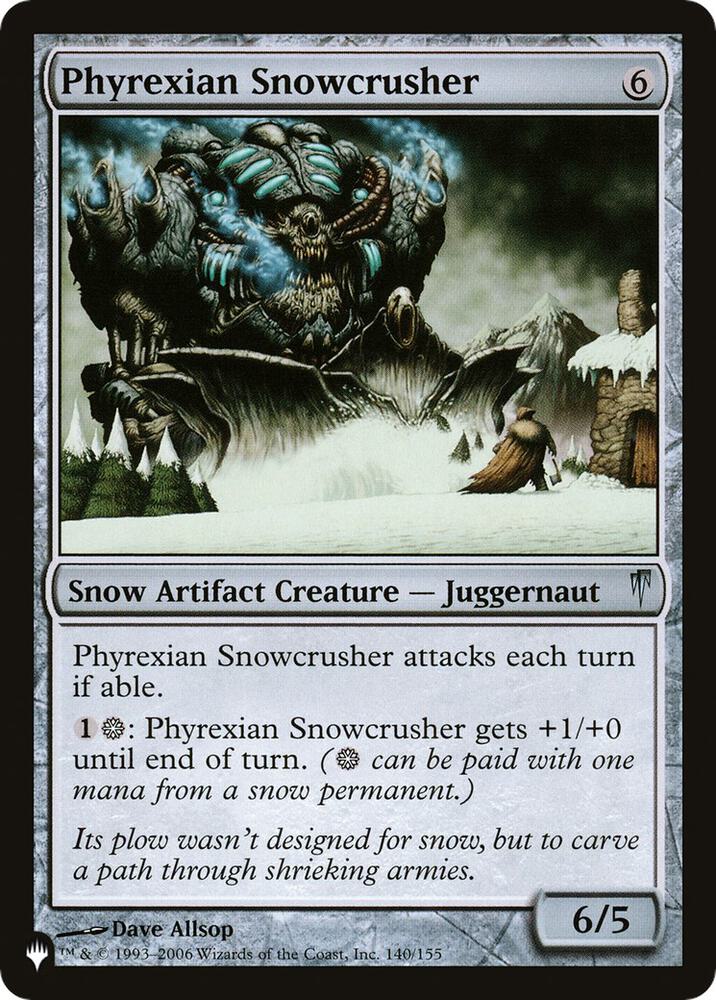Phyrexian Snowcrusher CSP-140/5075 (The List Reprints)  | Good Games Modbury