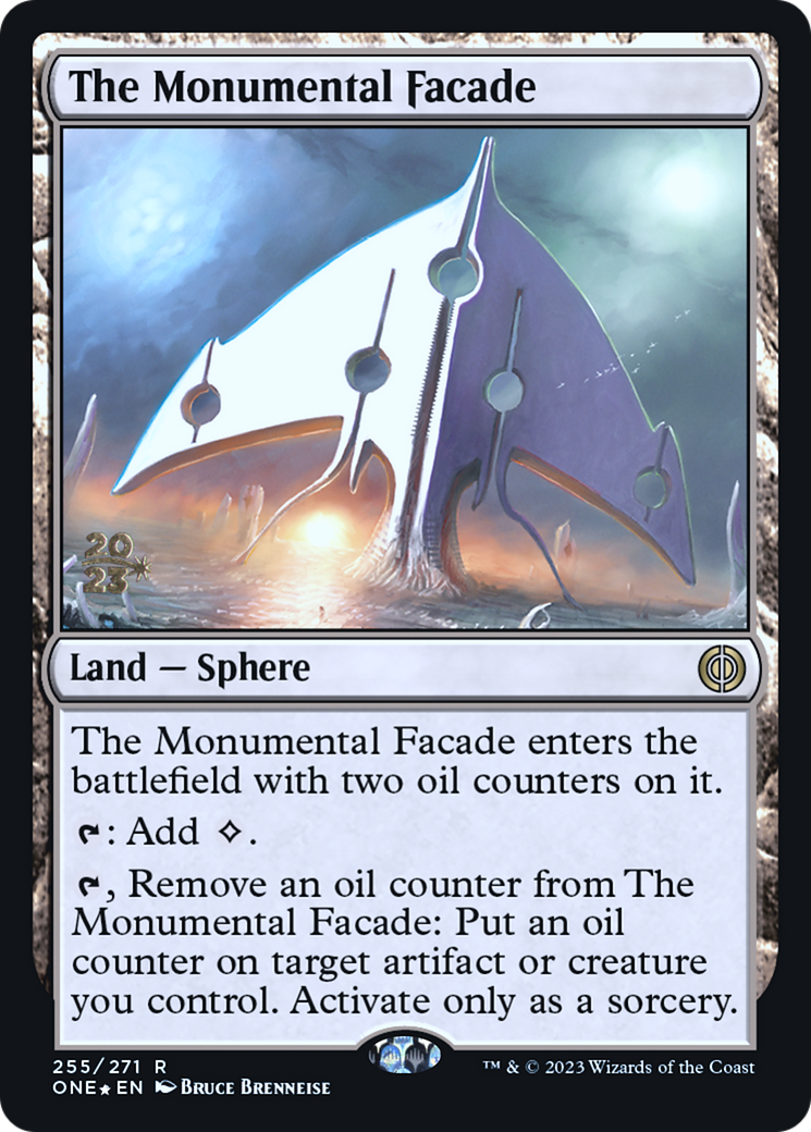 The Monumental Facade [Phyrexia: All Will Be One Prerelease Promos] | Good Games Modbury