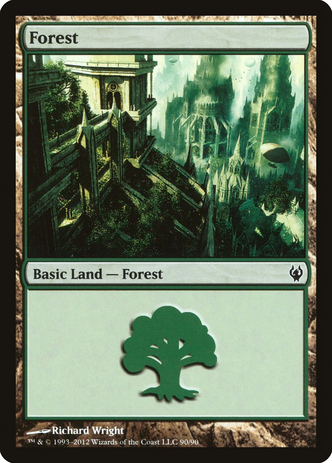 Forest (90) [Duel Decks: Izzet vs. Golgari] | Good Games Modbury