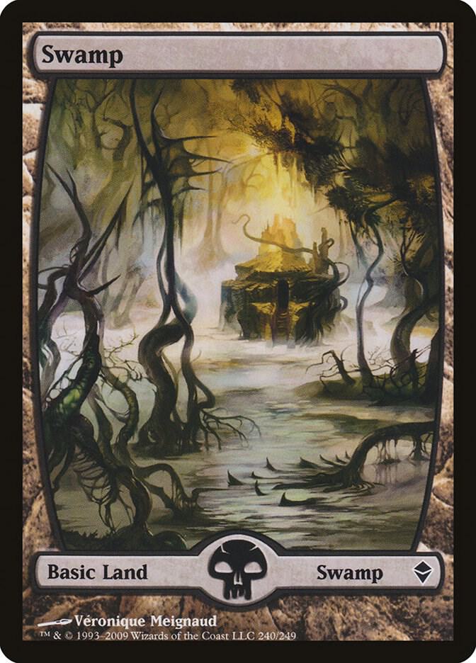 Swamp 240/249 (Zendikar)  - Full Art | Good Games Modbury
