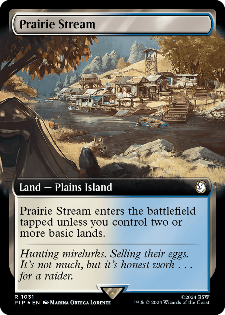 Prairie Stream (Extended Art) (Surge Foil) [Fallout] | Good Games Modbury