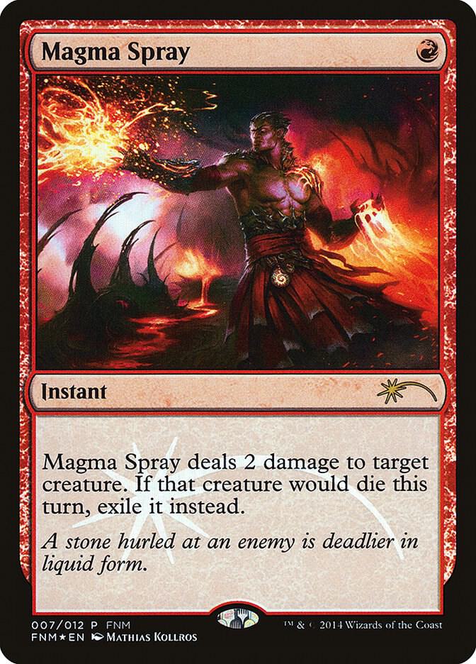 Magma Spray 7/12 (FNM Promos)  - Foil | Good Games Modbury