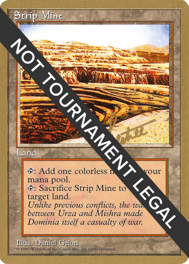 Strip Mine 1996 Bertrand Lestree 4ED bl363/308 (World Championship Decks)  | Good Games Modbury