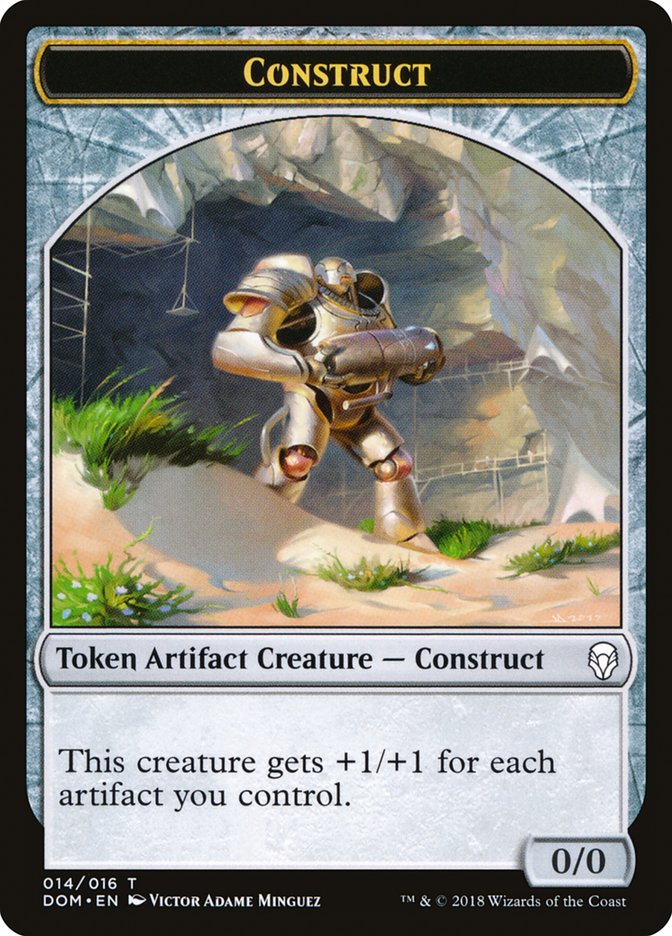 Construct Token [Dominaria Tokens] | Good Games Modbury