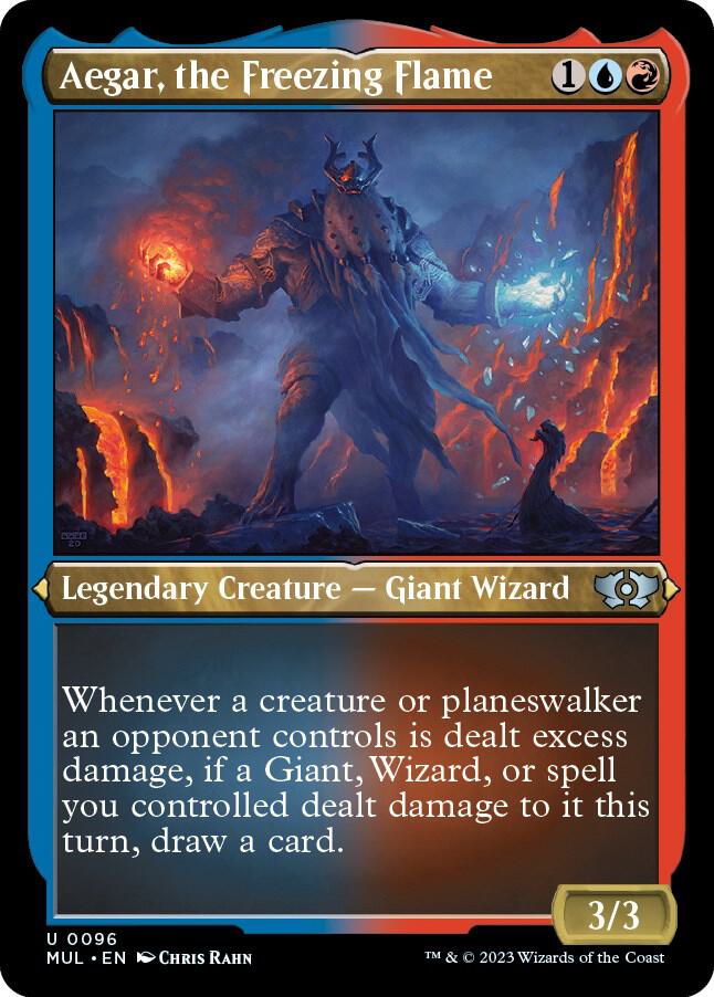 Aegar, the Freezing Flame 96/65 (March of the Machine: Multiverse Legends)  - Etched Foil | Good Games Modbury