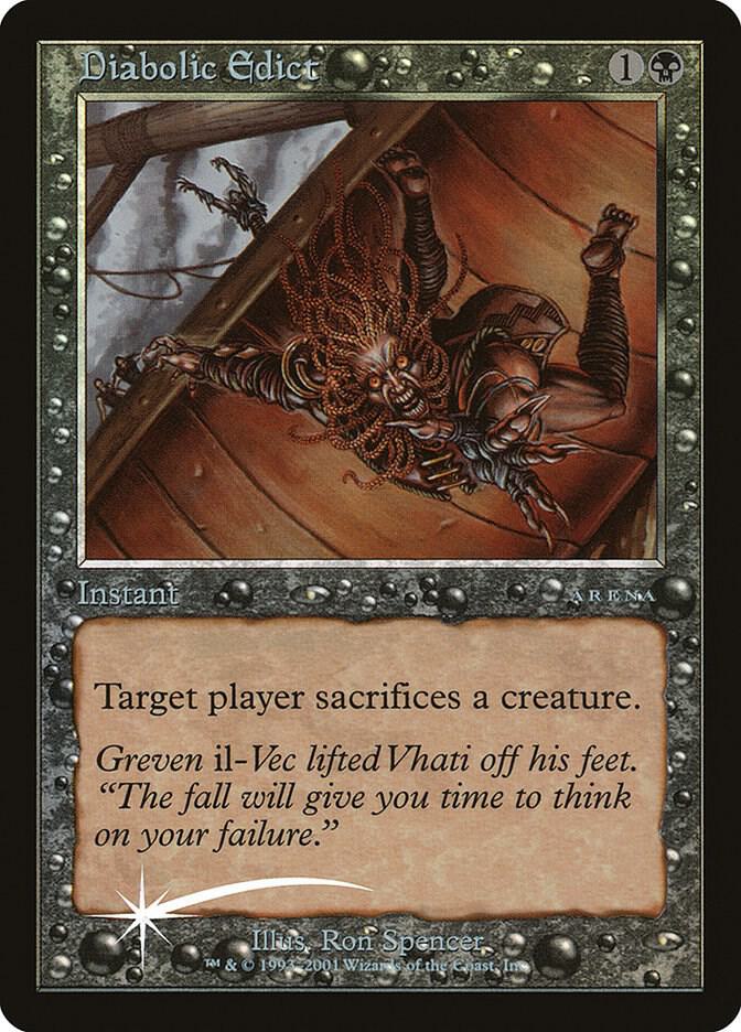 Diabolic Edict 10/12 (Arena Promos)  - Foil | Good Games Modbury