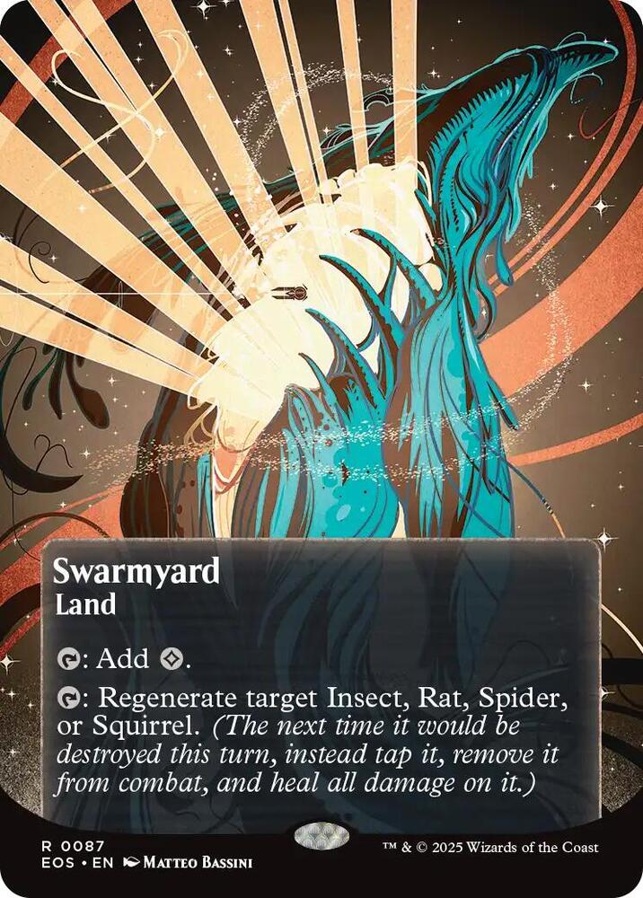 Swarmyard  87/45 (Edge of Eternities: Stellar Sights)  - Borderless Foil | Good Games Modbury
