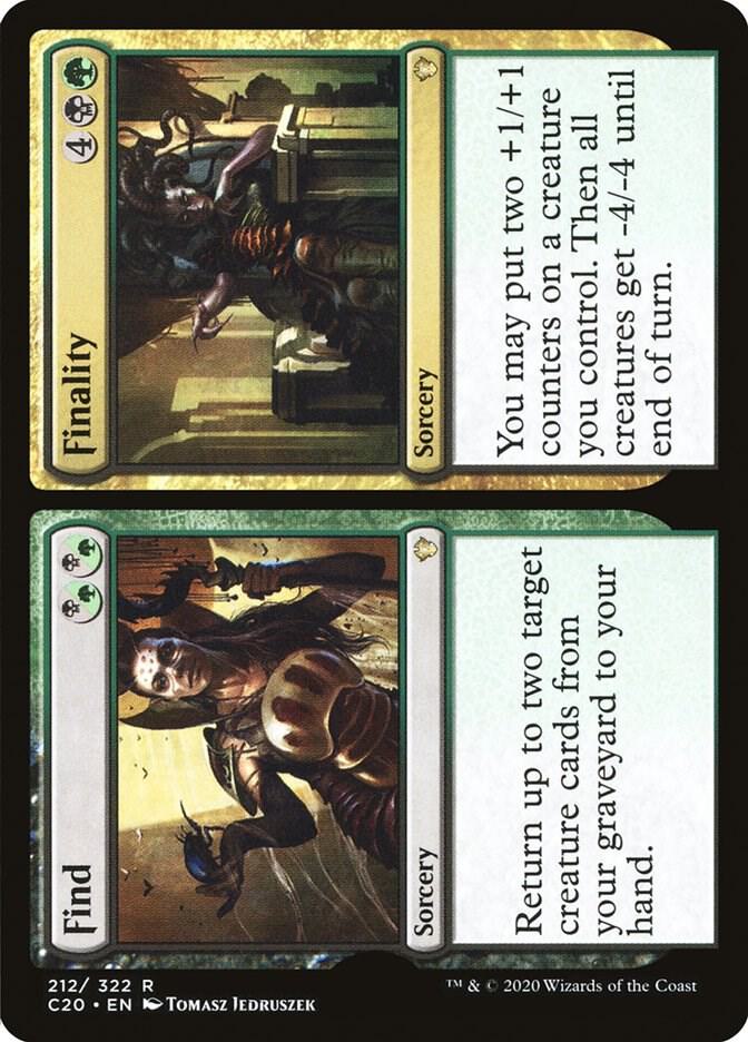 Find // Finality 212/322 (Commander 2020)  | Good Games Modbury