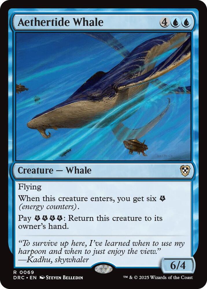 Aethertide Whale 69/187 (Commander: Aetherdrift)  | Good Games Modbury