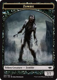 Zombie (007) // Elephant (012) Double-Sided Token [Modern Horizons Tokens] | Good Games Modbury