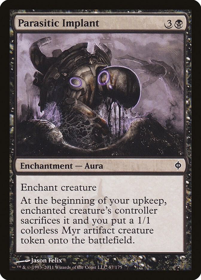 Parasitic Implant 67/175 (New Phyrexia)  - Foil | Good Games Modbury