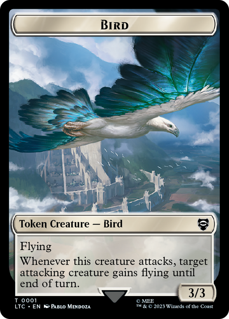 Bird // Food Token [The Lord of the Rings: Tales of Middle-Earth Commander Tokens] | Good Games Modbury