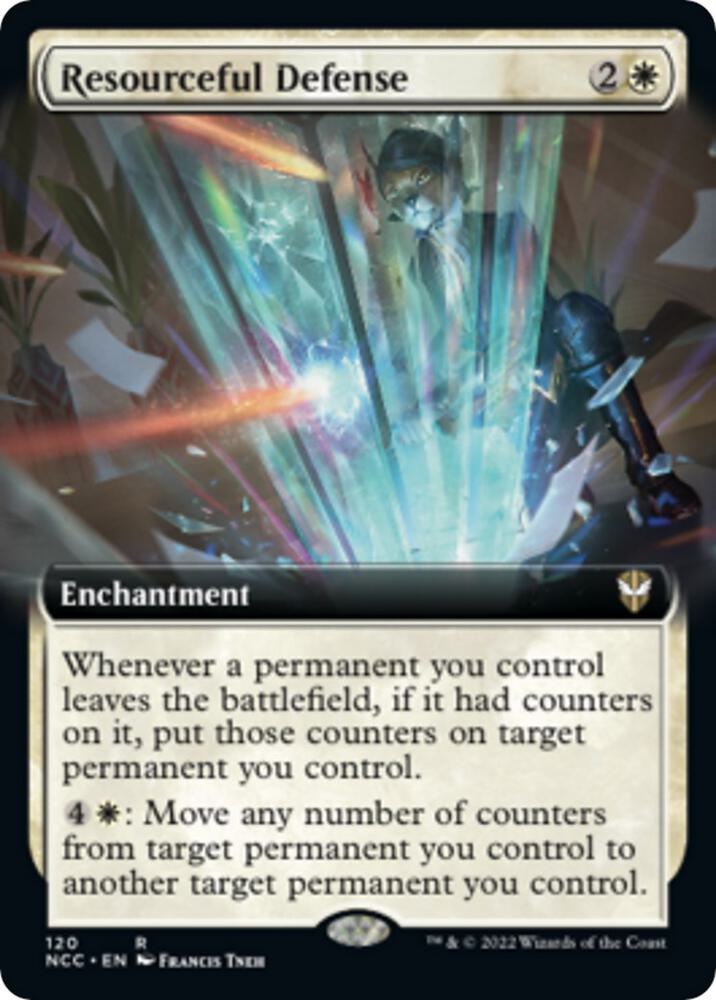 Resourceful Defense Extended Art 120 (Commander: Streets of New Capenna)  | Good Games Modbury