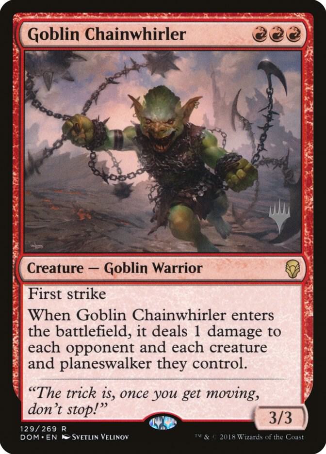 Goblin Chainwhirler 129p/118 (Promo Pack: Core Set 2020)  - Foil | Good Games Modbury