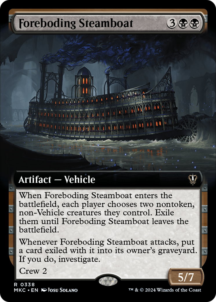 Foreboding Steamboat (Extended Art) [Murders at Karlov Manor Commander] | Good Games Modbury