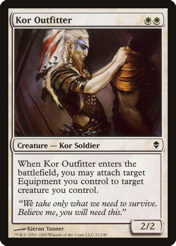Kor Outfitter 21/249 (Zendikar)  - Foil | Good Games Modbury