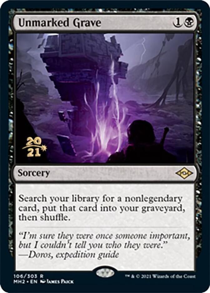 Unmarked Grave [Modern Horizons 2 Prerelease Promos] | Good Games Modbury
