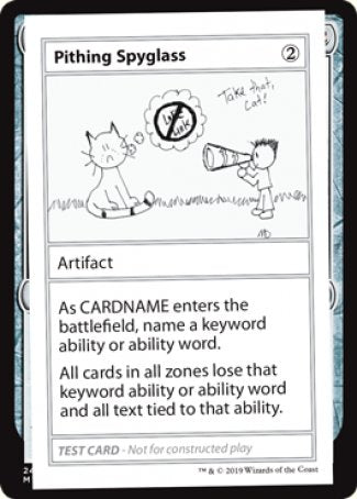 Pithing Spyglass (2021 Edition) [Mystery Booster Playtest Cards] | Good Games Modbury
