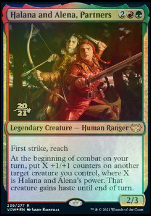 Halana and Alena, Partners [Innistrad: Crimson Vow Prerelease Promos] | Good Games Modbury