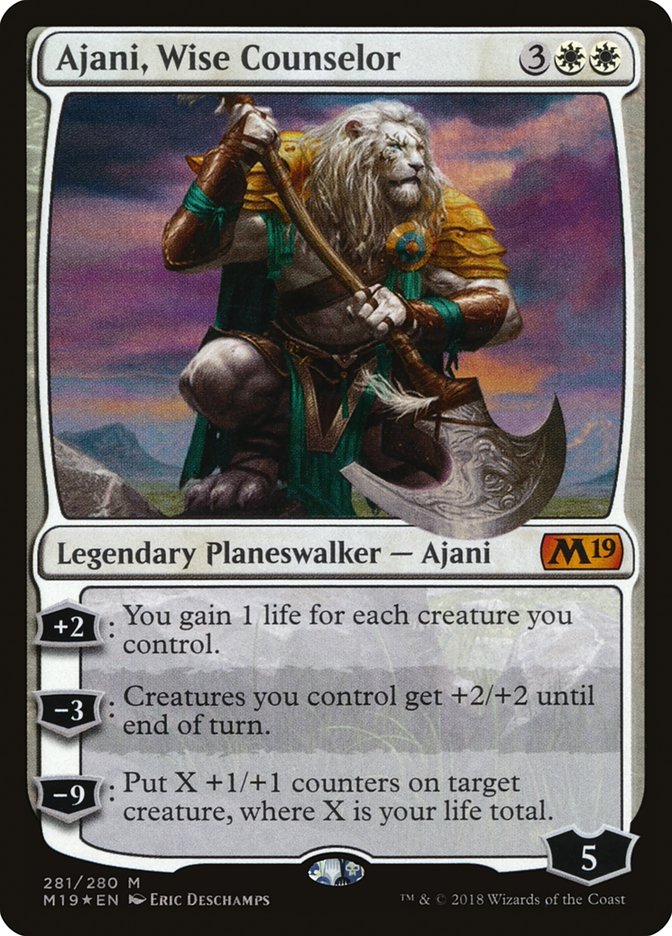 Ajani, Wise Counselor [Core Set 2019] | Good Games Modbury