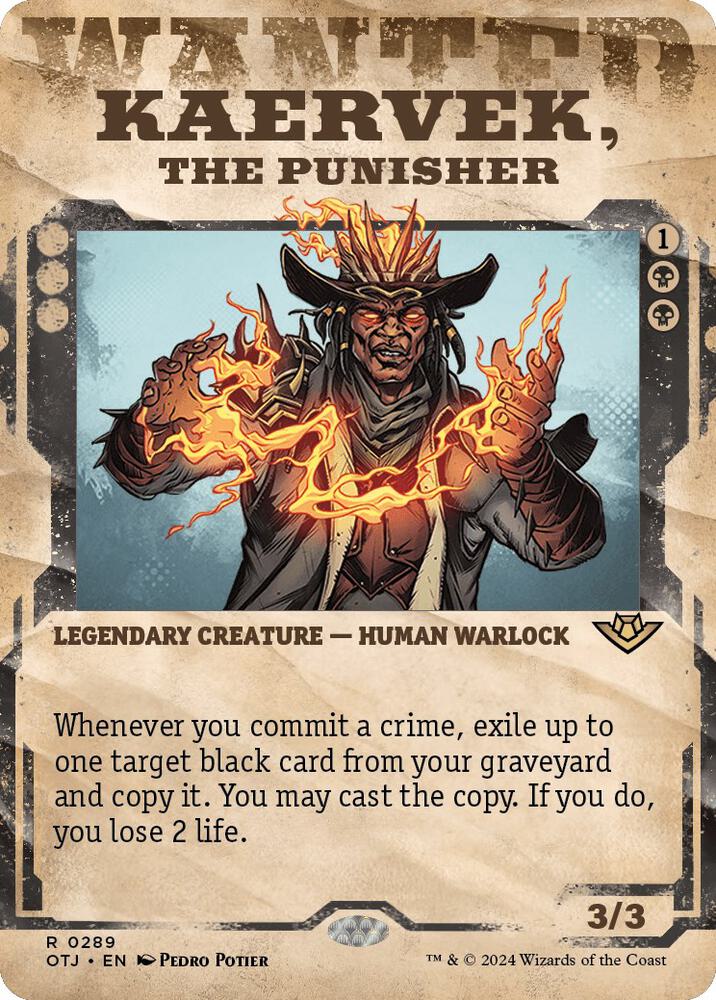 Kaervek, the Punisher 289/286 (Outlaws of Thunder Junction)  - Showcase | Good Games Modbury