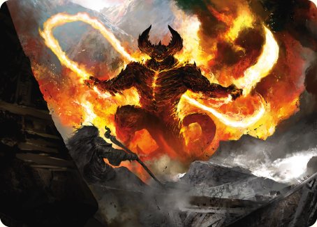 The Balrog, Flame of Udun Art Card [The Lord of the Rings: Tales of Middle-earth Art Series] | Good Games Modbury