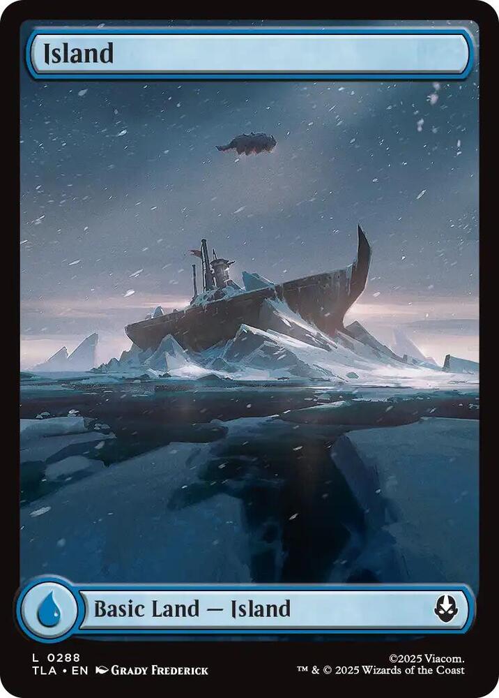 Island 0288 288 (Avatar: The Last Airbender)  - Full Art Foil | Good Games Modbury