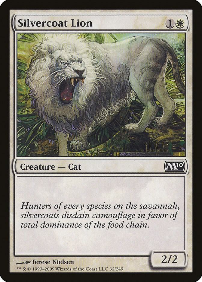 Silvercoat Lion 32/249 (Magic 2010 (M10))  - Foil | Good Games Modbury