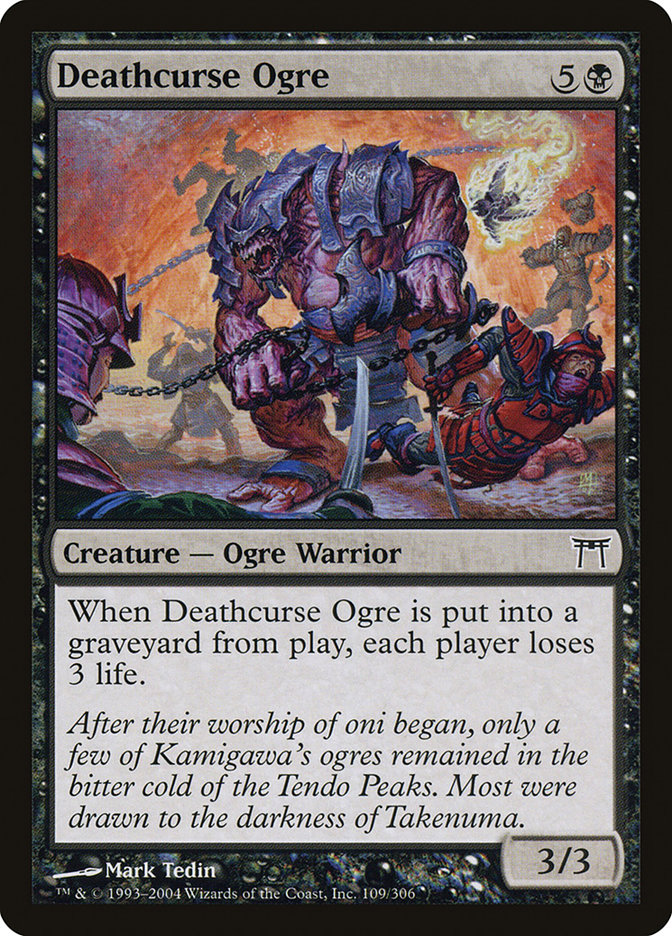 Deathcurse Ogre 109/306 (Champions of Kamigawa)  - Foil | Good Games Modbury