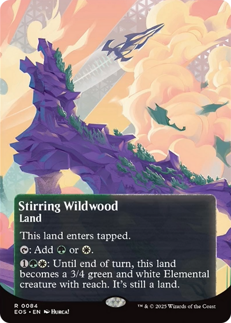 Stirring Wildwood (0084) (Borderless) [Edge of Eternities: Stellar Sights] | Good Games Modbury