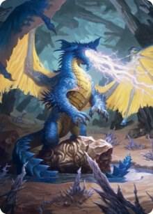 Blue Dragon Art Card 73 (Art Series: Adventures in the Forgotten Realms)  | Good Games Modbury