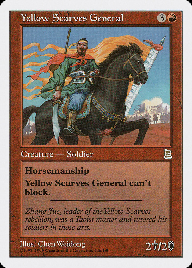Yellow Scarves General 126/180 (Portal Three Kingdoms)  | Good Games Modbury