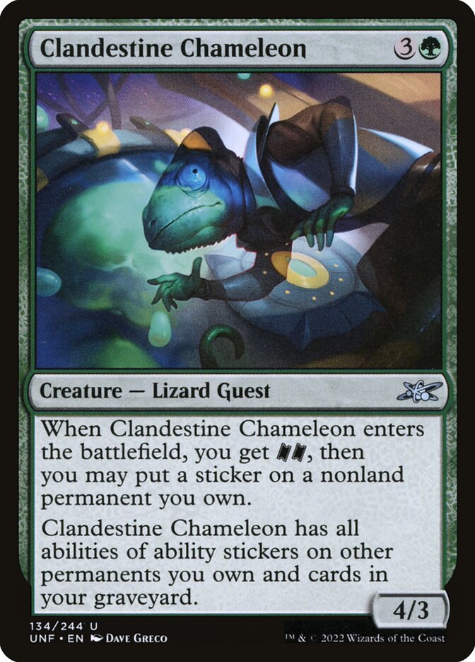 Clandestine Chameleon 134/244 (Unfinity)  | Good Games Modbury