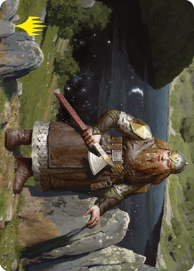 Mirrormere Guardian Art Card Gold Stamped Signature 12 (Art Series: Universes Beyond: The Lord of the Rings: Tales of Middle-earth)  | Good Games Modbury
