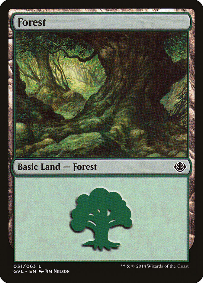 Forest (31) (Garruk vs. Liliana) [Duel Decks Anthology] | Good Games Modbury