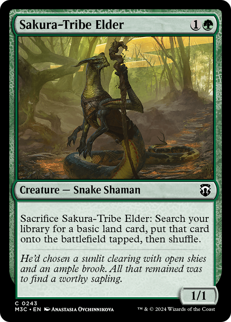 Sakura-Tribe Elder (Ripple Foil) [Modern Horizons 3 Commander] | Good Games Modbury