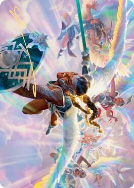 Starnheim Unleashed Art Card Gold Stamped Signature 8 (Art Series: Kaldheim)  | Good Games Modbury